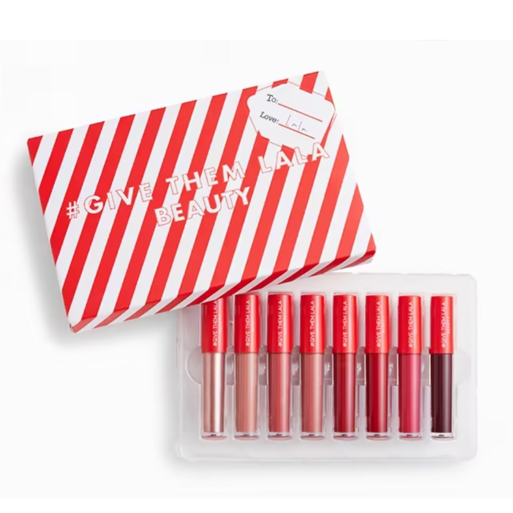 💎 GIVE THEM LALA BEAUTY Candy Land Holiday Lipgloss 8 Pc Set New